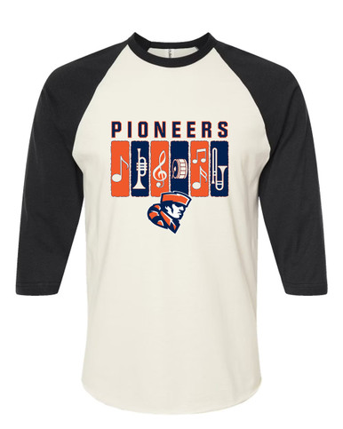 Heritage Pioneers Band # 2 Men's Baseball T-Shirt