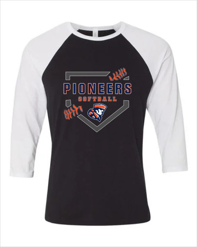 Heritage Pioneers Softball #2 Women's Baseball T-Shirt
