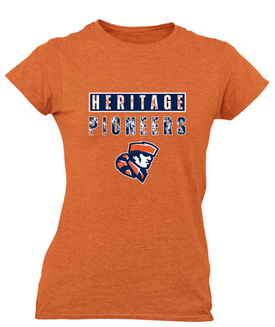 Heritage Pioneers Mascot #9 Women's Premium SS T-Shirt