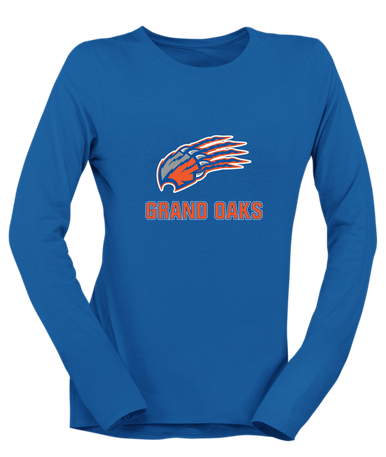 Grand Oaks Grizzlies Claw Mascot #2 Women's LS T-Shirt