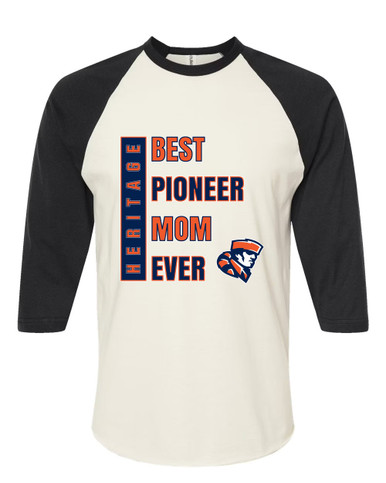 Heritage Pioneers Best Pioneer Mom Women's Baseball T-Shirt