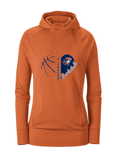 Heritage Pioneers Heart Basketball Women's Hoodie