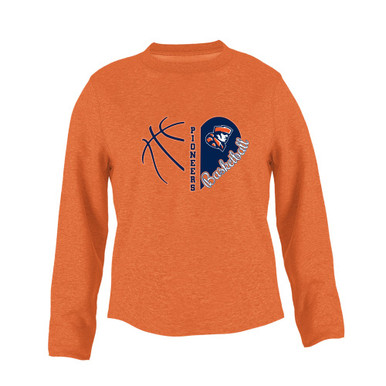 Heritage Pioneers Heart Basketball Women's Sweatshirt