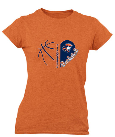 Heritage Pioneers Heart Basketball Women's Premium SS T-Shirt