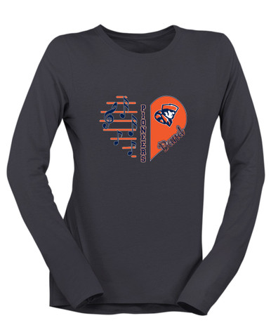 Heritage Pioneers Heart Band Women's LS T-Shirt