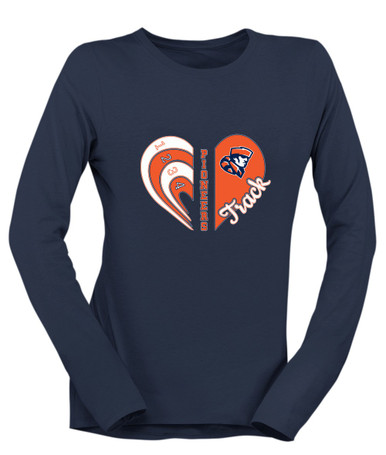 Heritage Pioneers Heart Track Women's LS T-Shirt