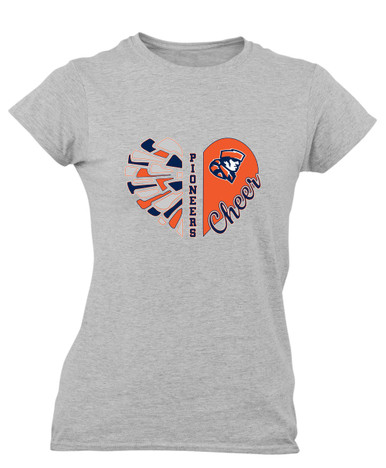 Heritage Pioneers Heart Cheer Women's SS T-Shirt