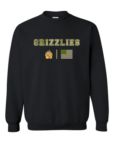 Northwest Grizzlies Camo Flag Men's Sweatshirt