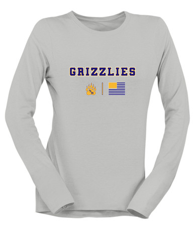 Northwest Grizzlies Team Colors Flag Women's Premium LS T-Shirt