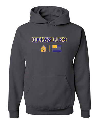 Northwest Grizzlies Team Colors Flag Men's Premium Hoodie