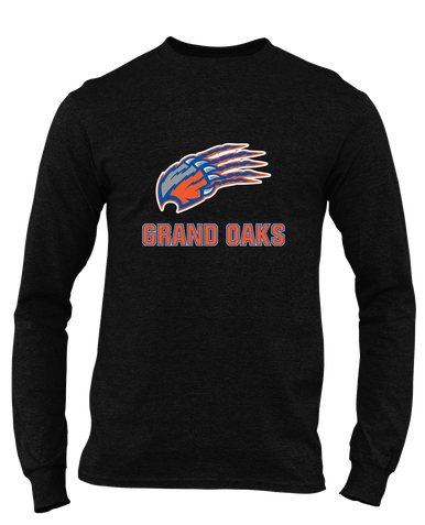 Grand Oaks Grizzlies Claw Mascot #2 Men's LS T-Shirt