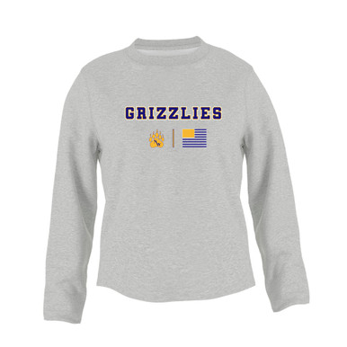 Northwest Grizzlies Team Colors Flag Women's Sweatshirt