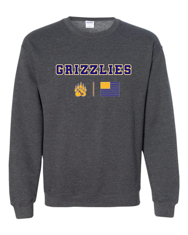 Northwest Grizzlies Team Colors Flag Men's Sweatshirt