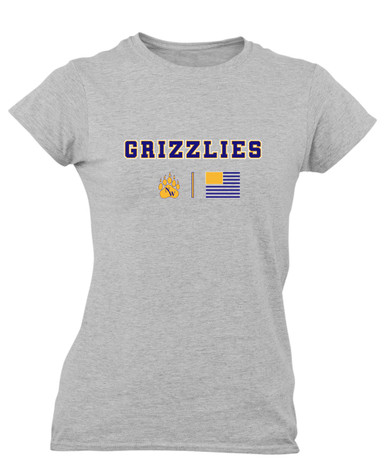 Northwest Grizzlies Team Colors Flag Women's Premium SS T-Shirt