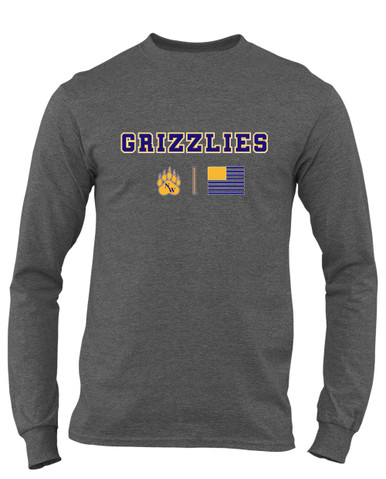 Northwest Grizzlies Team Colors Flag Men's LS T-Shirt
