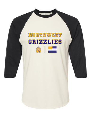 Northwest Grizzlies Spirit Flag Women's Baseball T-Shirt