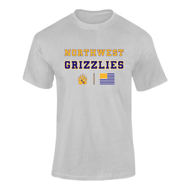 Northwest Grizzlies Spirit Flag Men's SS T-Shirt
