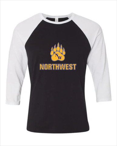 Northwest Grizzlies Mascot #2 Women's Baseball T-Shirt