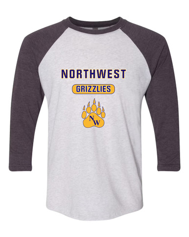 Northwest Grizzlies Mascot #3 Women's Baseball T-Shirt