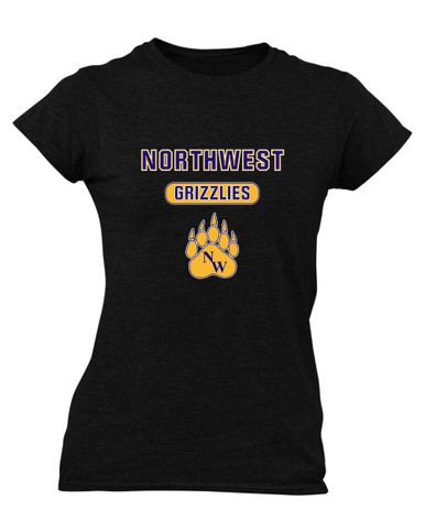 Northwest Grizzlies Mascot #3 Women's Premium SS T-Shirt