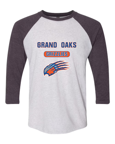 Grand Oaks Grizzlies Claw Mascot #3 Women's Baseball T-Shirt