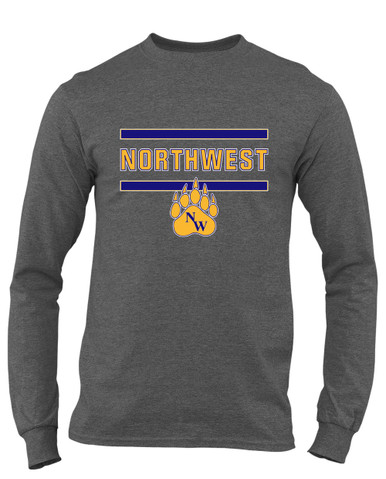 Northwest Grizzlies Mascot #4 Men's LS T-Shirt