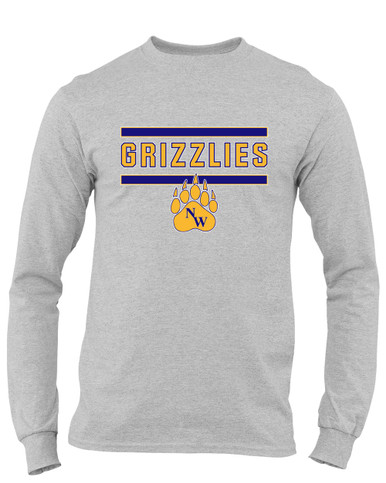 Northwest Grizzlies Mascot #5 Men's LS T-Shirt