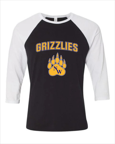 Northwest Grizzlies Mascot #6 Women's Baseball T-Shirt