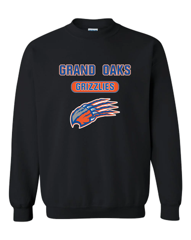 Grand Oaks Grizzlies Claw Mascot #3 Men's Sweatshirt