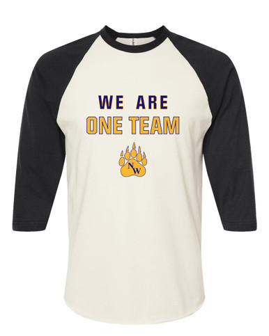 Northwest Grizzlies We Are One Team Women's Baseball T-Shirt