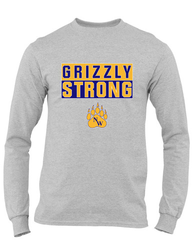 Northwest Grizzlies Strong #1 Men's LS T-Shirt