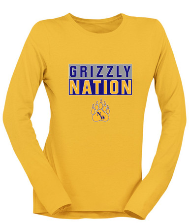 Northwest Grizzlies Nation #1 Women's LS T-Shirt