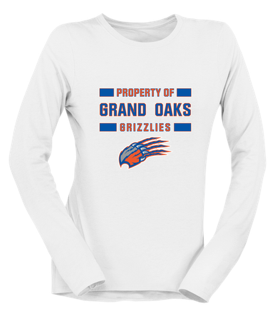 Grand Oaks Grizzlies Claw Property Of Women's LS T-Shirt