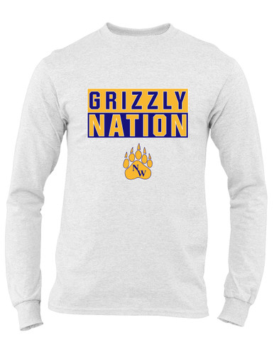 Northwest Grizzlies Nation #1 Men's LS T-Shirt