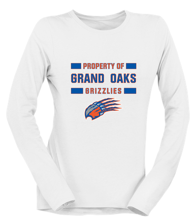 Grand Oaks Grizzlies Claw Property Of Women's Premium LS T-Shirt