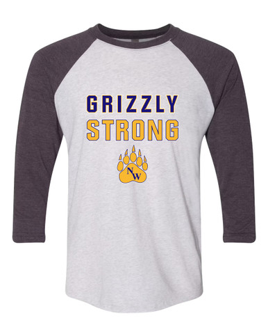Northwest Grizzlies Strong #2 Men's Baseball T-Shirt