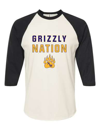 Northwest Grizzlies Nation #2 Women's Baseball T-Shirt