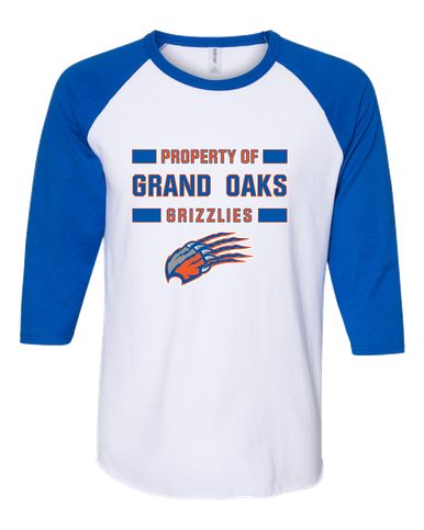 Grand Oaks Grizzlies Claw Property Of Men's Baseball T-Shirt