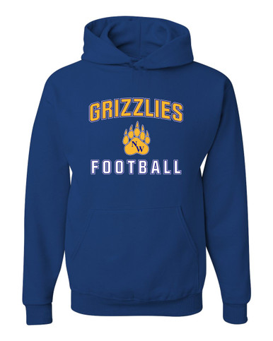 Northwest Grizzlies Football #1 Men's Premium Hoodie