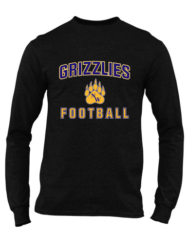 Northwest Grizzlies Football #1 Men's LS T-Shirt