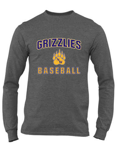 Northwest Grizzlies Baseball #1 Men's LS T-Shirt