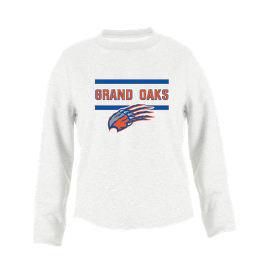 Grand Oaks Grizzlies Claw Mascot #4 Women's Sweatshirt
