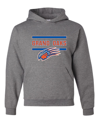 Grand Oaks Grizzlies Claw Mascot #4 Men's Premium Hoodie
