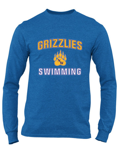 Northwest Grizzlies Swimming Men's LS T-Shirt