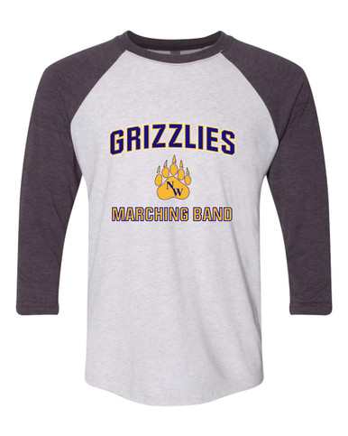 Northwest Grizzlies Marching Band Women's Baseball T-Shirt