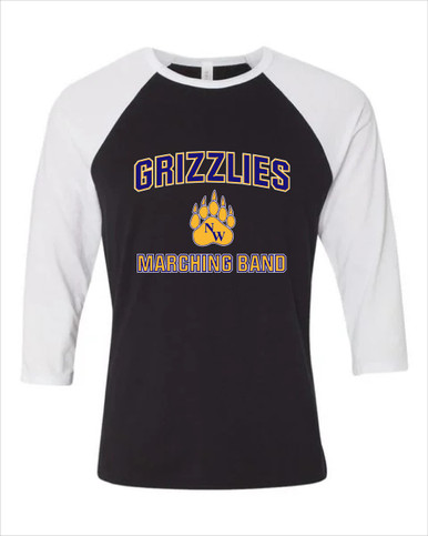 Northwest Grizzlies Marching Band Men's Baseball T-Shirt