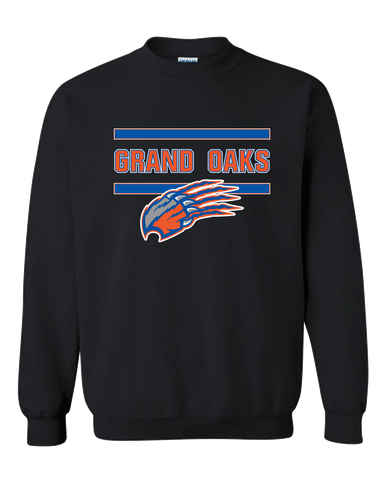 Grand Oaks Grizzlies Claw Mascot #4 Men's Sweatshirt