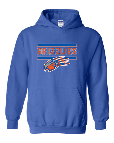 Grand Oaks Grizzlies Claw Mascot #5 Men's Hoodie