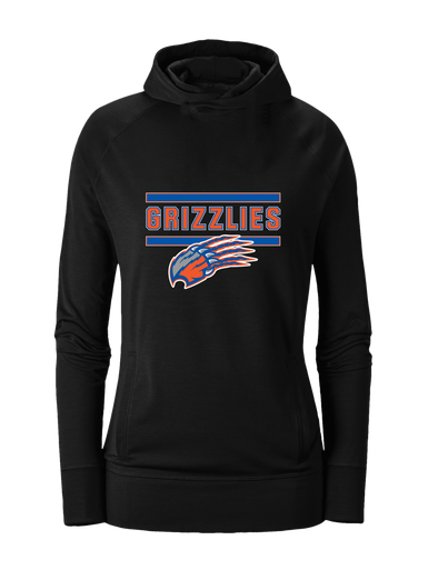 Grand Oaks Grizzlies Claw Mascot #5 Women's Hoodie