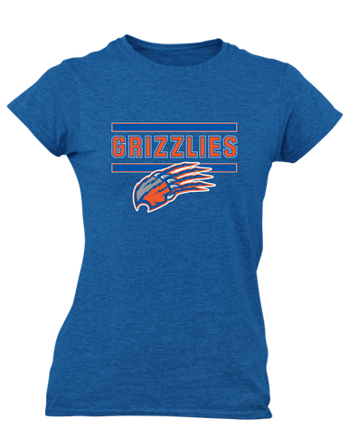 Grand Oaks Grizzlies Claw Mascot #5 Women's SS T-Shirt